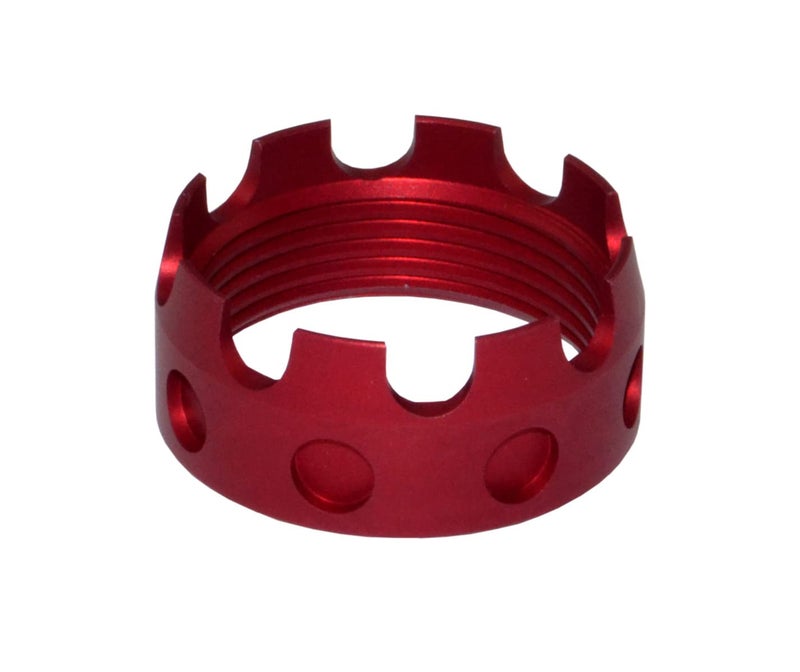 Aluminum 7075-T6 nut, 1-3/16x16 TPI, Black/Blue/Golden/Silver/red (red)